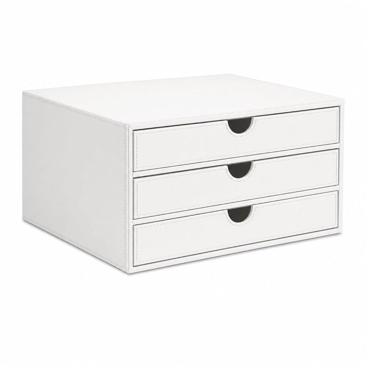 UnionBasic Document Organizer, 3-Drawer File Cabinet Document Storage Box, Office Desktop Filing Organizer, Black
