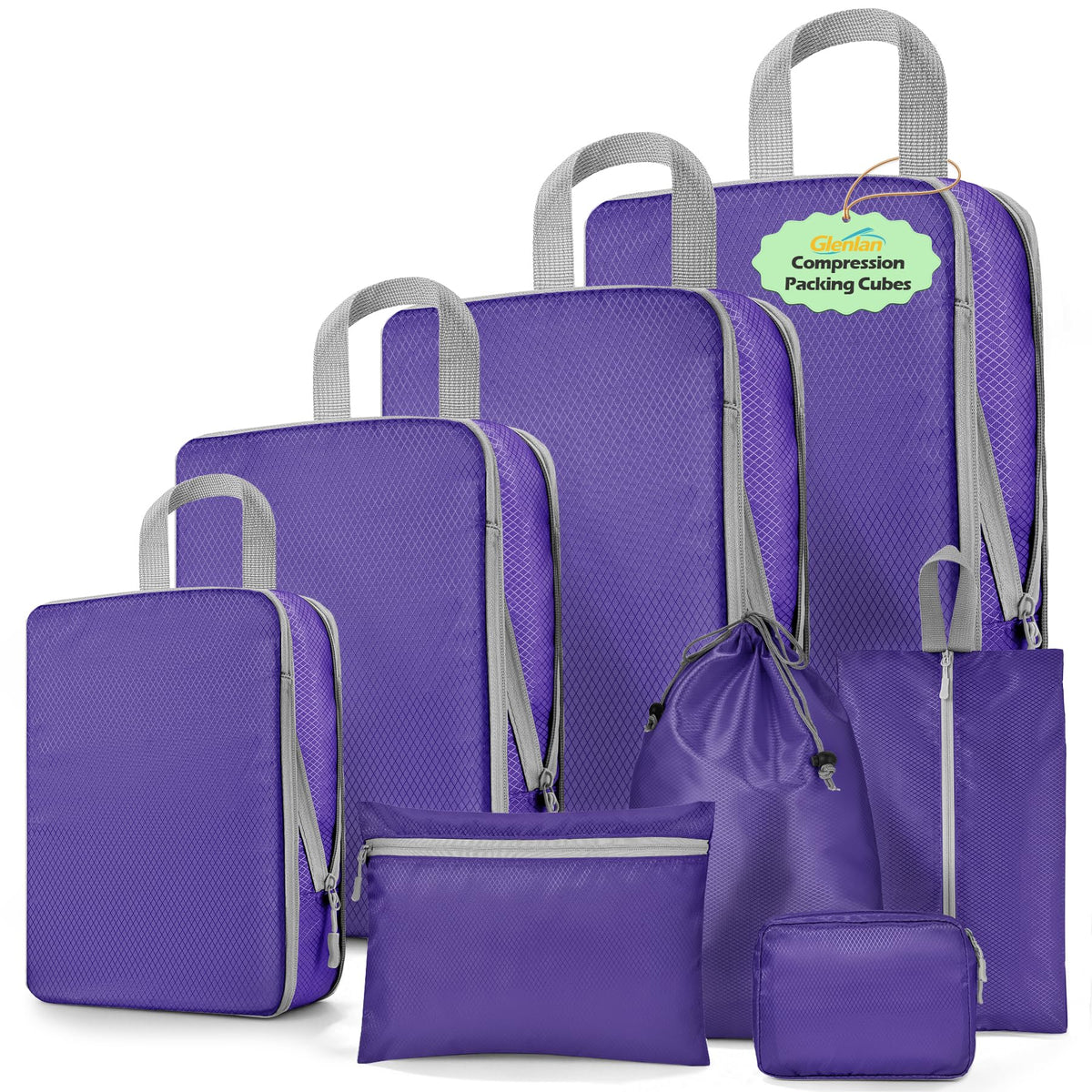 8-Set Compression Packing Cubes for Travel
