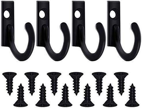 Zhehao 100 Pieces Key Hooks Jewelry Small Hook Key, Black, 100 Pieces