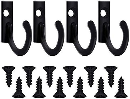 Zhehao 100 Pieces Key Hooks Jewelry Small Hook Key, Black, 100 Pieces