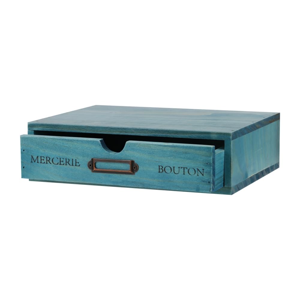 Small Wooden Drawers Wooden Box with Drawer, Black 5 Wood Drawer