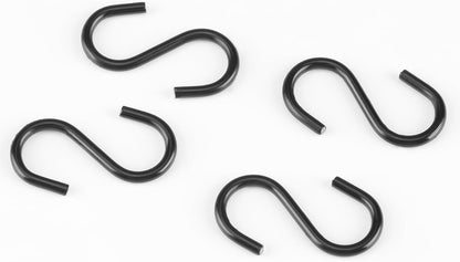 Senkary 100 Pieces 1 Inch Mini S Hooks Small S Hooks Stainless Steel S Shaped Hooks for Ornaments, Jewelry and Hanging (Black)