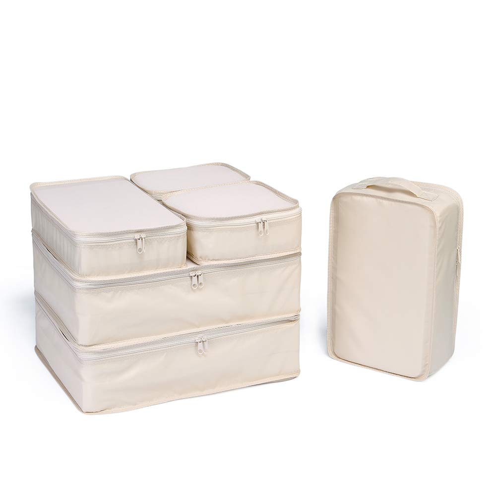 JJ POWER Travel Packing Cubes, Luggage Organizers with Shoe Bag