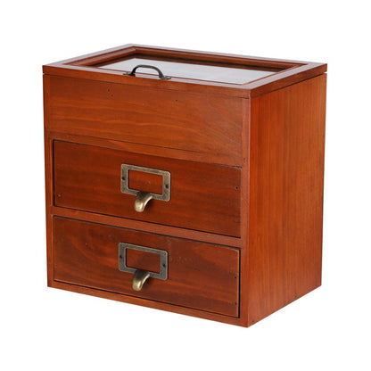 Small Wooden Drawers Wooden Box with Drawer Black