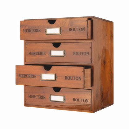 Small Wooden Drawers Wooden Box with Drawer Black