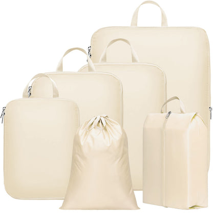 Cambond Compression Packing Cubes for Travel - Luggage Suitcase Organizer