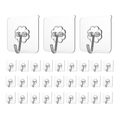 Adhesive Hooks for Hanging,Heavy Duty Wall Hooks 20 Pack,Sticky Ceiling