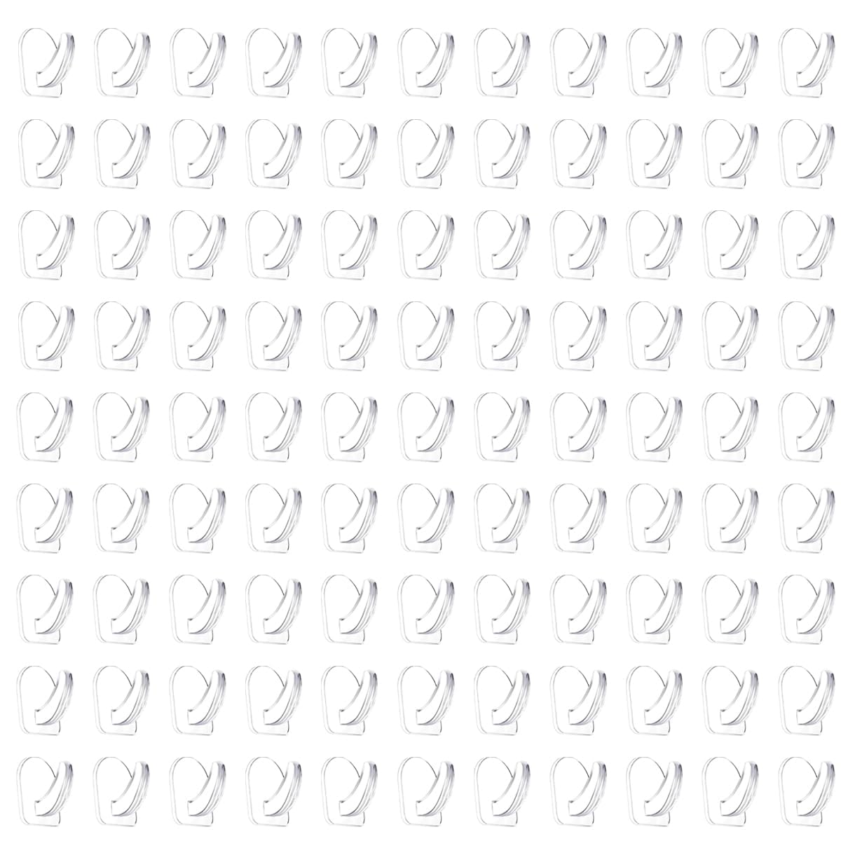 24 Pieces Small Seamless Clear Adhesive Wall Hooks for Hanging, Transparent Sticky Hooks for Bathroom Bedroom Kitchen