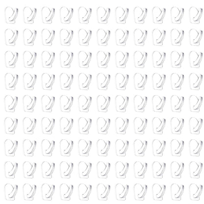 24 Pieces Small Seamless Clear Adhesive Wall Hooks for Hanging, Transparent Sticky Hooks for Bathroom Bedroom Kitchen