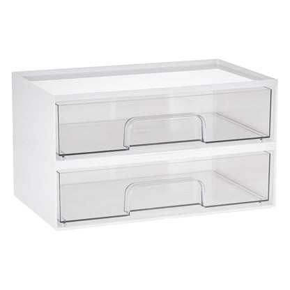 Vtopmart Black Small Stackable Storage Drawers for Cologne Organizer