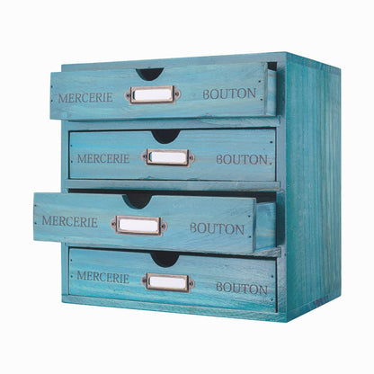 Small Wooden Drawers Wooden Box with Drawer Black