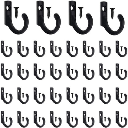 58 Pieces Key Hooks, Small Hooks, Black