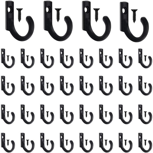 58 Pieces Key Hooks, Small Hooks, Black