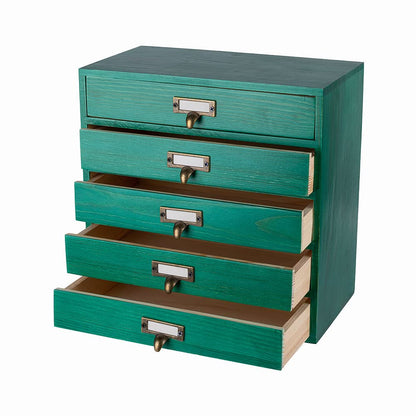 GoooodGift Wooden Drawers Small Wooden Box with Drawer, Brown