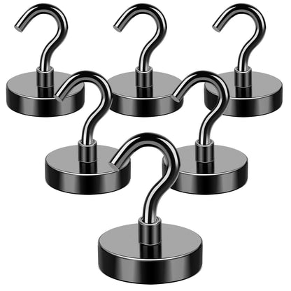 MIKEDE 80LBS Magnetic Hooks, Strong Cruise Cabin Ship Essentials Black