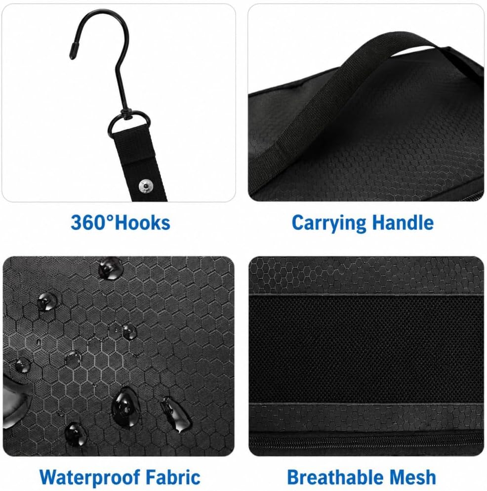 Suitcase Organizer, Portable Travel Shelves Collapsible Hanging Packing Cubes for Suitcase, Travel Bags Organizer for Luggage Compression Carry-On Closet