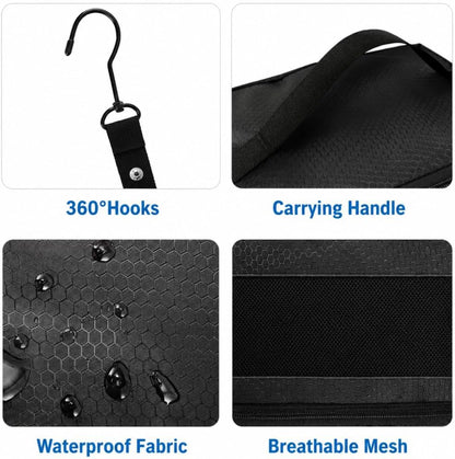 Suitcase Organizer, Portable Travel Shelves Collapsible Hanging Packing Cubes for Suitcase, Travel Bags Organizer for Luggage Compression Carry-On Closet