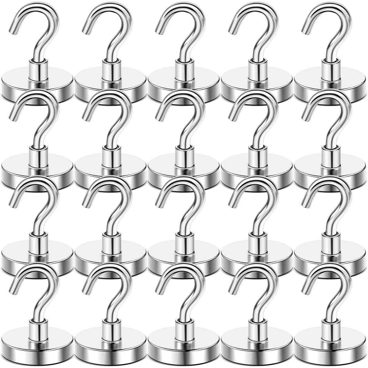 DIYMAG Magnetic Hooks 20pcs 30lbs+ Cruise Essentials 2026 Magnet Hook