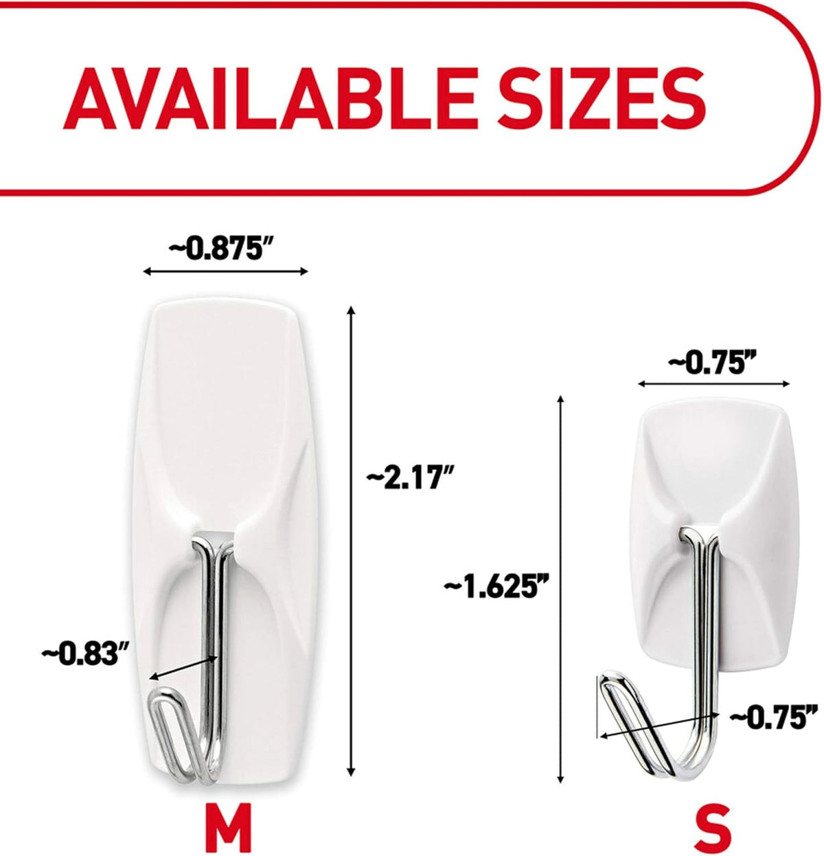 Command Small Wire Toggle Hooks, 32 Count, and 48 Strips, Damage Free Hanging Wall Hooks with Adhesive Strips, No Tools Required for Hanging, Organization and Storage, Holds up to 0.5 lb