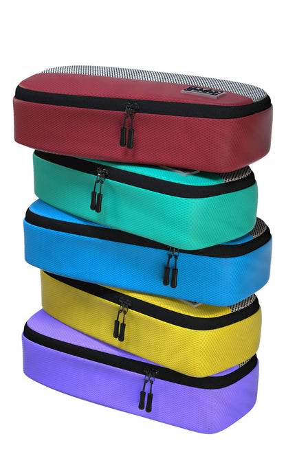 Dot&Dot 5pc Large Packing Cubes for Travel - Lightweight Luggage Organizer Bags for Suitcases (Non-Compression)