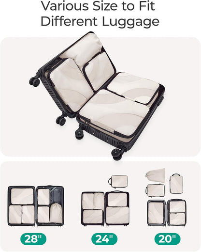 BAGSMART Compression Packing Cubes for Travel