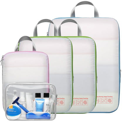 Cambond Compression Packing Cubes for Travel - Luggage Suitcase Organizer