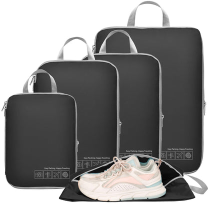 Cambond Compression Packing Cubes for Travel - Luggage Suitcase Organizer