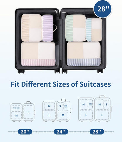 Narwey Packing Cubes for Travel, Luggage Organizer Bags for Women Kids