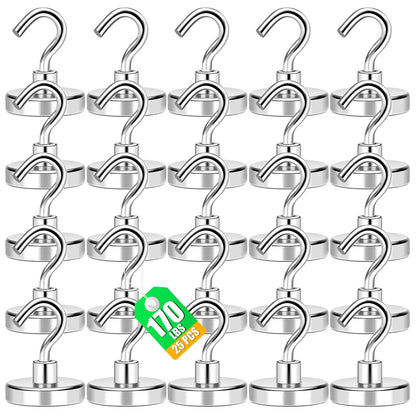 MIKEDE 80LBS Magnetic Hooks, Strong Cruise Cabin Ship Essentials Black