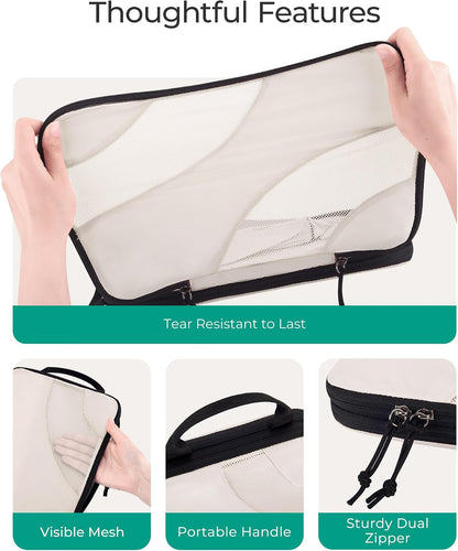 BAGSMART Compression Packing Cubes for Travel