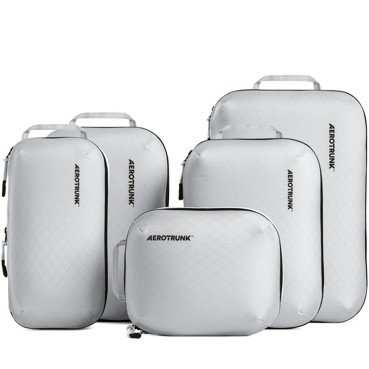 Aerotrunk Ultralight Compression Packing Cubes for Travel, 6-Pack, Beige