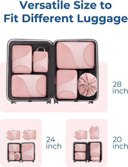 Bagsmart Compression Packing Cubes, Travel Bag Cruise Ship Essentials