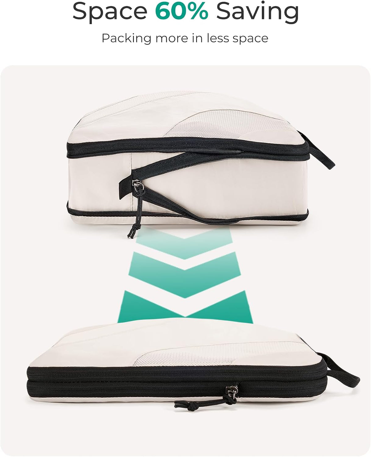 BAGSMART Compression Packing Cubes for Travel