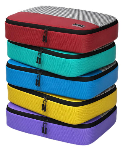 Large Packing Cubes for Travel - 5pc Packing Cubes for Suitcases - Lightweight Luggage Organizer Bags (Non-Compression)