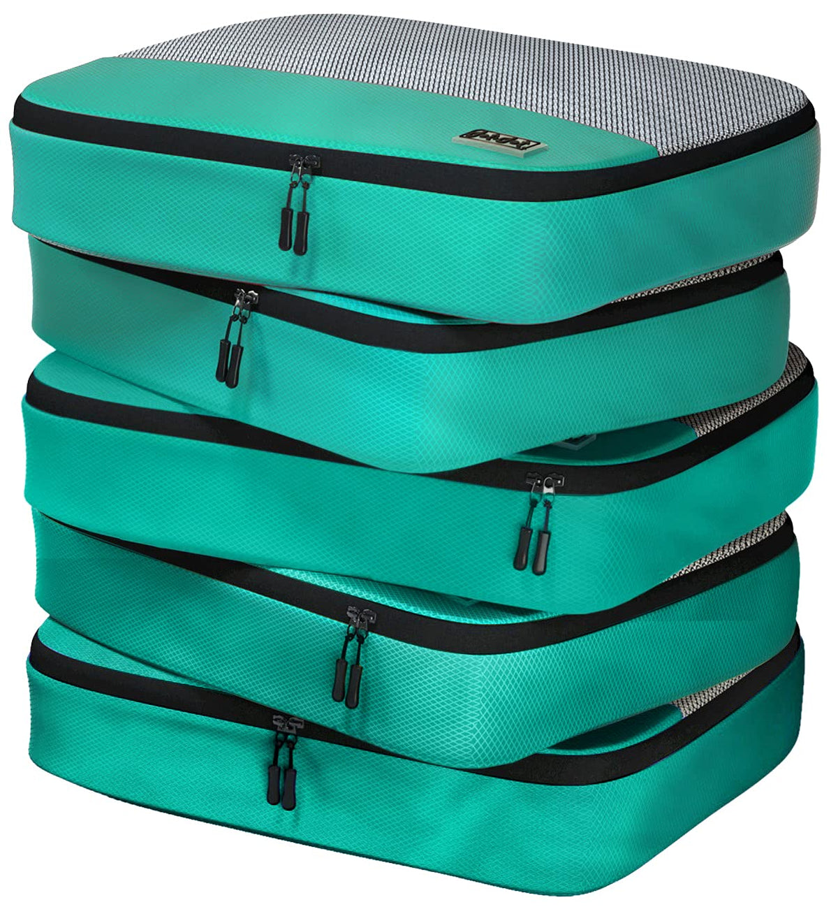 Dot&Dot 5pc Large Packing Cubes for Travel - Lightweight Luggage Organizer Bags for Suitcases (Non-Compression)