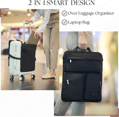 BAREFOOT CARIBOU Over Luggage Organizer for Carry On Bag Harness, Black