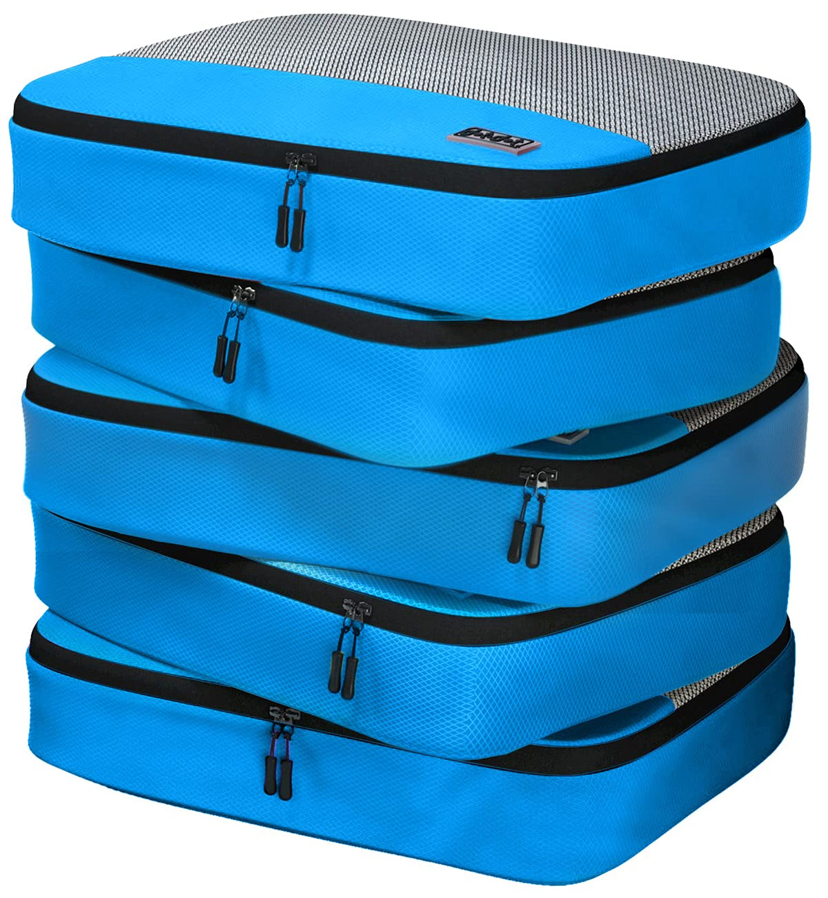 Dot&Dot 5pc Large Packing Cubes for Travel - Lightweight Luggage Organizer Bags for Suitcases (Non-Compression)