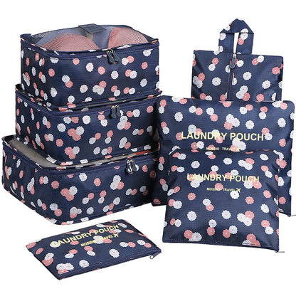 Mossio 7 Set Packing Cubes with Shoe Bag - Travel Carry On Luggage Organizer