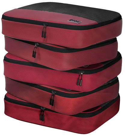 Dot&Dot 5pc Large Packing Cubes for Travel - Lightweight Luggage Organizer Bags for Suitcases (Non-Compression)