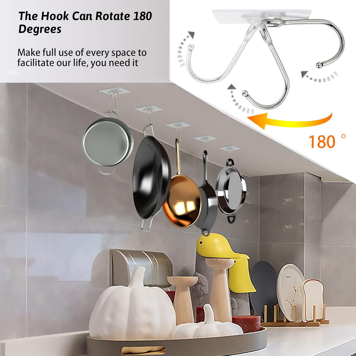 DKHDBD Adhesive Hooks 16 Pack 33lb Heavy Duty Waterproof