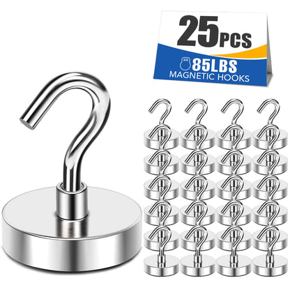 MIKEDE 80LBS Magnetic Hooks, Strong Cruise Cabin Ship Essentials Black