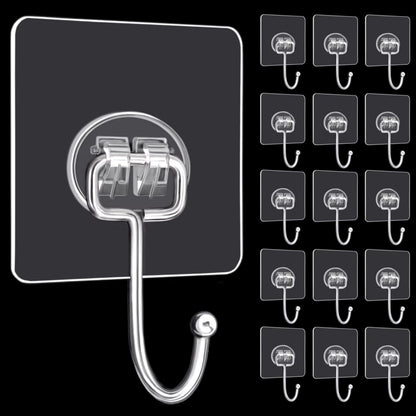 DKHDBD Adhesive Hooks 16 Pack 33lb Heavy Duty Waterproof