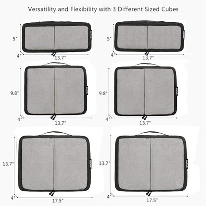 BAGAIL 6 Set Packing Cubes,Travel Luggage Packing Organizers