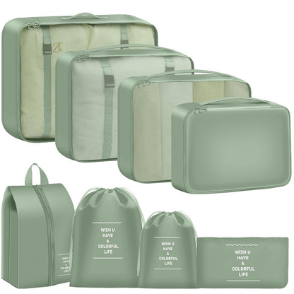 Packing Cubes for Travel 8 Set Luggage Organizer Bags
