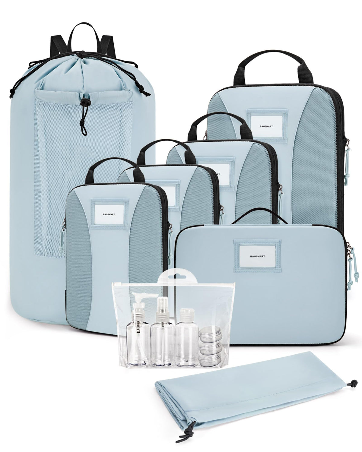 BAGSMART Compression Packing Cubes, Lightweight Travel Essentials