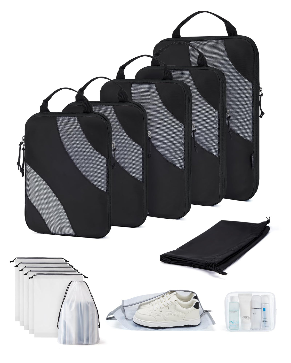 BAGSMART Compression Packing Cubes for Travel