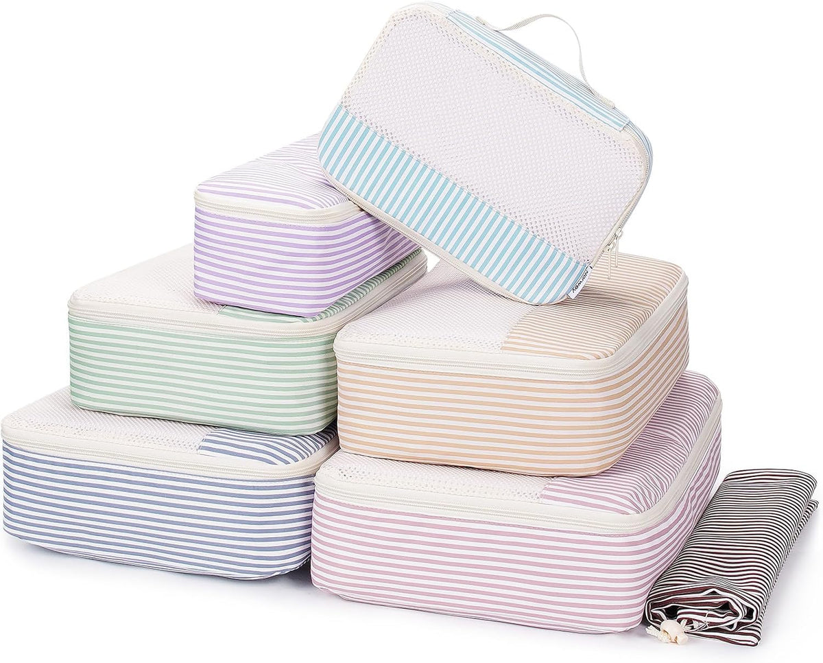 Narwey Packing Cubes for Travel, Luggage Organizer Bags for Women Kids