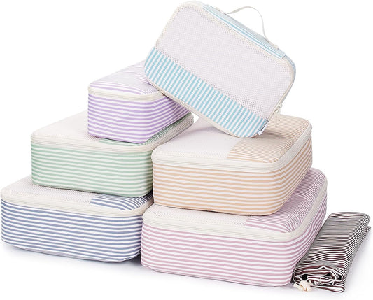 Narwey Packing Cubes for Travel, Luggage Organizer Bags for Women Kids