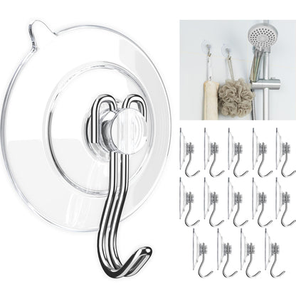 GLUIT Adhesive Wall Hooks for Hanging Heavy Duty No Drill, 22 lbs, 12 pcs
