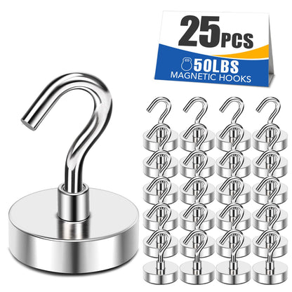 MIKEDE 80LBS Magnetic Hooks, Strong Cruise Cabin Ship Essentials Black